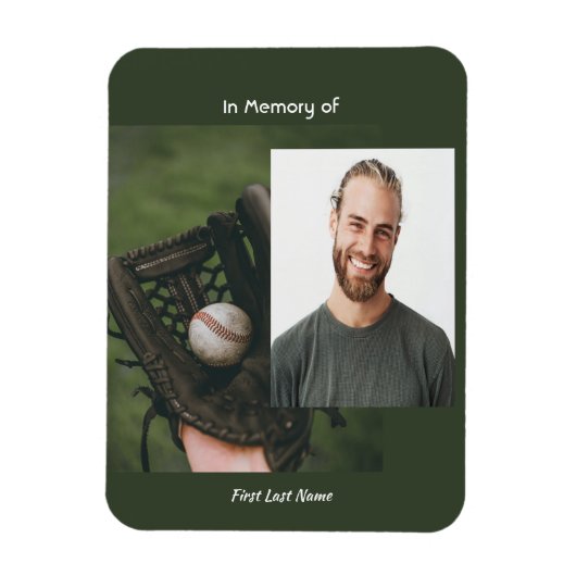 Erinnerungsandenken Baseballspieler Magnet (Vertikal)