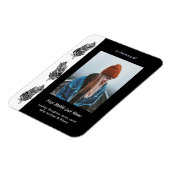 Erinnerungsandenken Feder Tribal Boho  Magnet (Linke Seite)