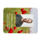 Erinnerungsandenken Feld Rote Mohnblume Magnet (Horizontal)