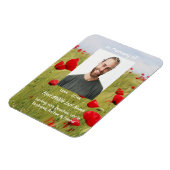 Erinnerungsandenken Feld Rote Mohnblume Magnet (Linke Seite)