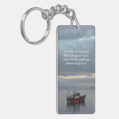 Erinnerungsandenken Fischerboot Fischer Schlüsselanhänger (Vorderseite links)