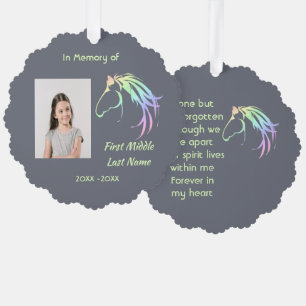 Erinnerungsandenken Pastell Pferd Kunst Ornament Karte
