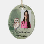 Erinnerungsandenken Süße Eule Vogel Keramik Ornament (Rechts)