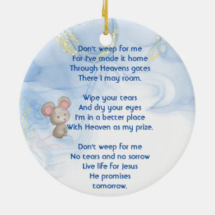 Erinnerungsandenken Süße kleine Maus Kinder Keramik Ornament