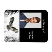 Erinnerungsandenken Wasserfarben Eule Vogel Magnet (Horizontal)