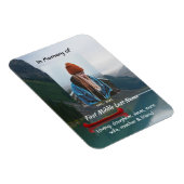 Erinnerungsandenken Wilderness Lake Canoe Magnet (Rechte Seite)