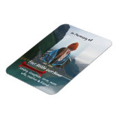 Erinnerungsandenken Wilderness Lake Canoe Magnet (Linke Seite)