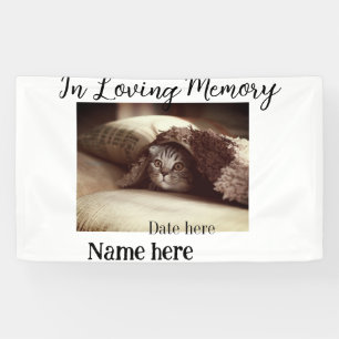 Erinnerungsandenken zum Gedenken, Name des Haustie Banner