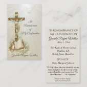 Erinnerungsbestätigungskarte für Sakrament-Sakrame Visitenkarte (Vorne/Hinten)