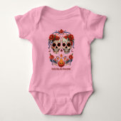🌹 Erinnerungsblooms: Dia de Muertos 🌹 Tribut Baby Strampler (Vorderseite)