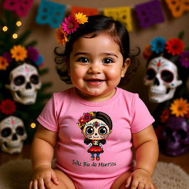 🌹 Erinnerungsblooms: Dia de Muertos 🌹 Tribut Baby Strampler