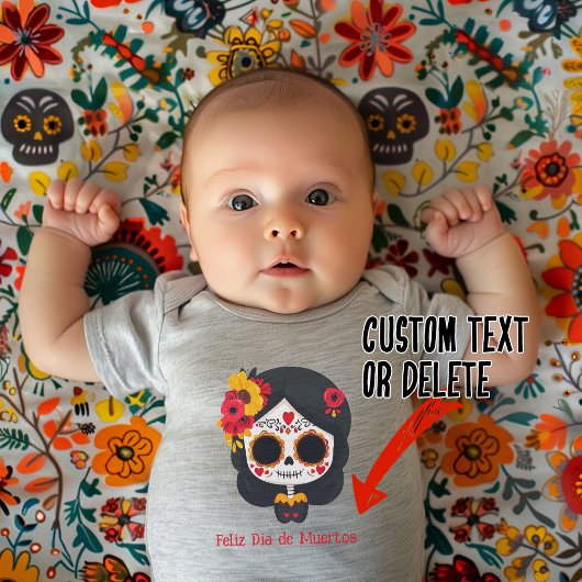 🌹 Erinnerungsblooms: Dia de Muertos 🌹 Tribut Baby Strampler