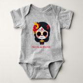 🌹 Erinnerungsblooms: Dia de Muertos 🌹 Tribut Baby Strampler (Vorderseite)