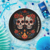 🌹 Erinnerungsblooms: Dia de Muertos 🌹 Tribut Pappteller (Party)