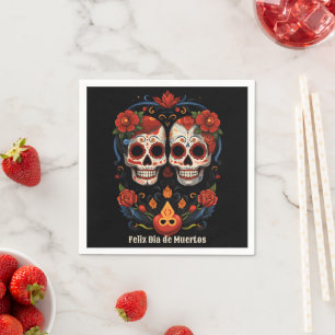 🌹 Erinnerungsblooms: Dia de Muertos 🌹 Tribut Serviette