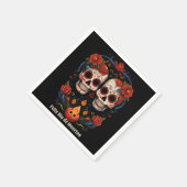 🌹 Erinnerungsblooms: Dia de Muertos 🌹 Tribut Serviette (Ecke)