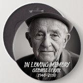 Erinnerungsbutton mit Foto in liebevoller Erinneru Button (Vorne & Hinten)