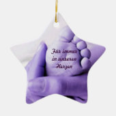 Erinnerungsdekoration Keramikornament (Vorne)