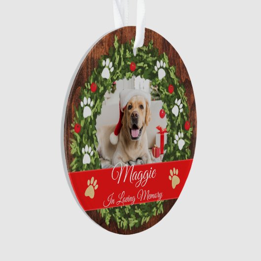 Erinnerungsdenkmal-Weihnachtsschrei-Foto Ornament (Vorderseite)