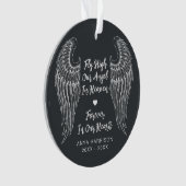 Erinnerungsflüge halten an unserem Angle-Foto fest Ornament (Vorderseite)