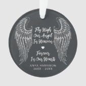 Erinnerungsflüge halten an unserem Angle-Foto fest Ornament (Vorderseite)