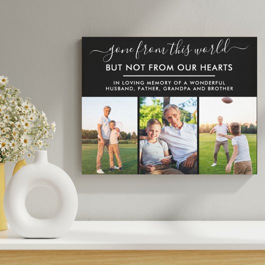 Erinnerungsfoto Collage Gone aus dieser Welt Leinwanddruck