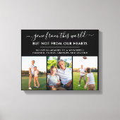 Erinnerungsfoto Collage Gone aus dieser Welt Leinwanddruck (Vorderseite)