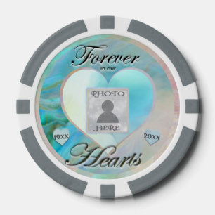 Erinnerungsfoto in liebevoller Erinnerung Pokerchips