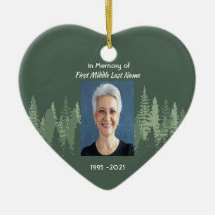 Erinnerungsfoto Wilderness Forest Bäume Keramik Ornament