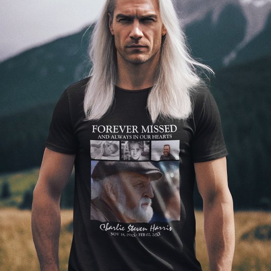 ErinnerungsfotoCollage | Für immer in unserem Herz T-Shirt