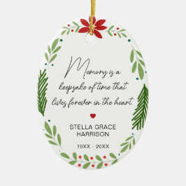 Erinnerungsgedächtnis ist ein Foto für die Pflege  Keramik Ornament