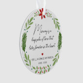 Erinnerungsgedächtnis ist ein Foto für die Pflege  Ornament (Vorderseite)