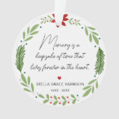 Erinnerungsgedächtnis ist ein Foto für die Pflege  Ornament (Vorderseite)