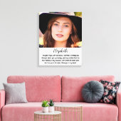 Erinnerungsgedicht Keepake Memorial-Foto Leinwanddruck (Insitu (Wohnzimmer))
