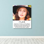 Erinnerungsgedicht Keepake Memorial-Foto Leinwanddruck (Insitu (Holzboden))