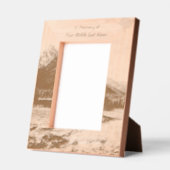 Erinnerungsgeschenk Bergsee Landschaft Geätzte Rahmen (Links)