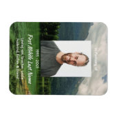 Erinnerungsgeschenk Bergsee-Landschaft Magnet (Horizontal)