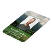 Erinnerungsgeschenk Bergsee-Landschaft Magnet (Linke Seite)