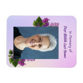 Erinnerungsgeschenk Flieder-Gartenblume Magnet (Horizontal)