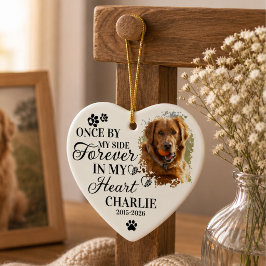 Erinnerungsgeschenk für Haustiere mit Foto und Bei Keramik Ornament