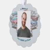 Erinnerungsgeschenk Klassischer Oldtimer  Ornament Karte (Links)