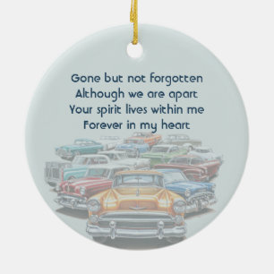 Erinnerungsgeschenk Klassischer Vintage-Wagen Keramik Ornament