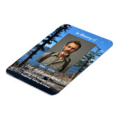 Erinnerungsgeschenk Lake Forest Bäume Magnet (Linke Seite)