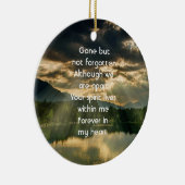 Erinnerungsgeschenk Schöner See Strand Keramik Ornament (Rechts)