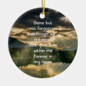Erinnerungsgeschenk Schöner See Strand Keramik Ornament (Vorne)