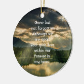 Erinnerungsgeschenk Schöner See Strand Keramik Ornament (Links)