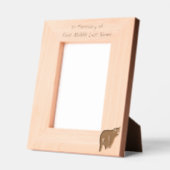 Erinnerungsgeschenk Schwarzbär Tier Geätzte Rahmen (Links)