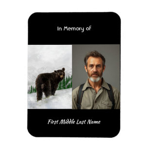 Erinnerungsgeschenk Schwarzbär Tier Magnet