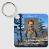 Erinnerungsgeschenk See Wald Bäume Schlüsselanhänger (Vorderseite)