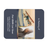 Erinnerungsgeschenk Wolken Doppeldecker Himmel Magnet (Horizontal)